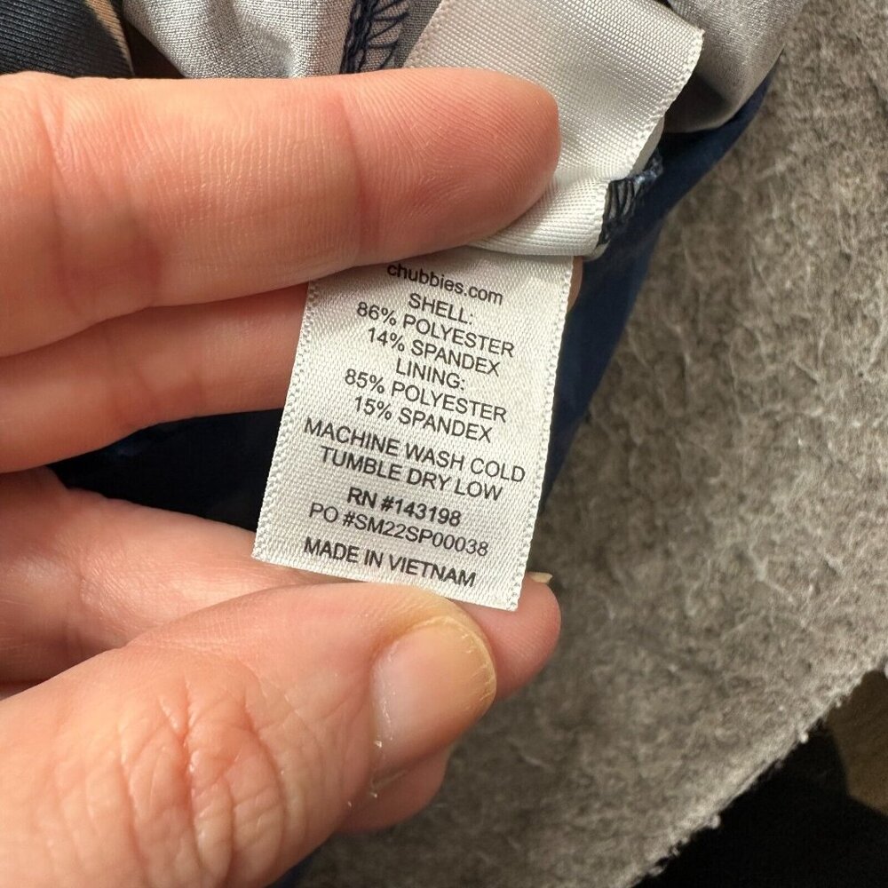 Chubbies Blue Patterned Athletic Shorts With Line… - image 7